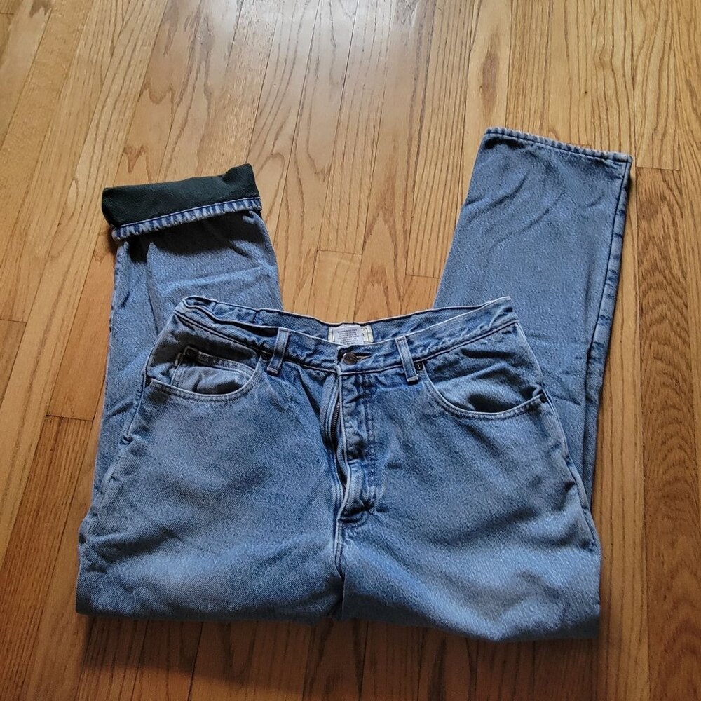 L.L. Bean Mens Classic Fit Denim Jeans 34x29 Fleece Lined
